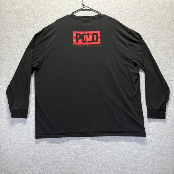 Polo Ralph Lauren Other - Polo Ralph Lauren Shirt Mens 2XL Black T-Shirt Long Sleeve Classic Logo Jersey